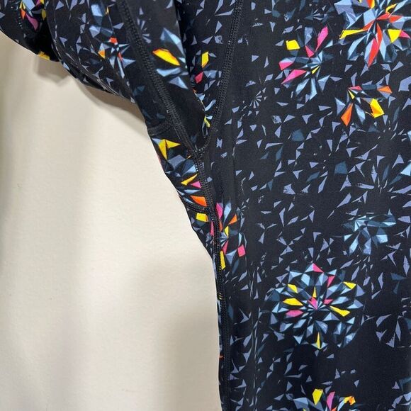 Sweaty Betty Black Faceted Floral Crop Leggings 6 Women - Picture 3 of 10